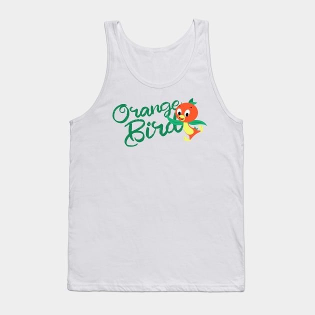 Orange Bird Tank Top by Merlino Creative